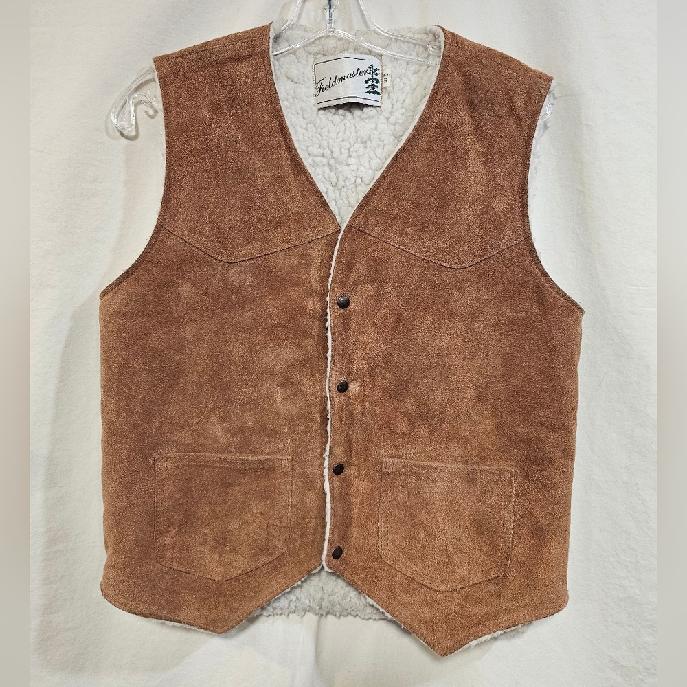 🤎 Fieldmaster Men's Brown Suede Vest